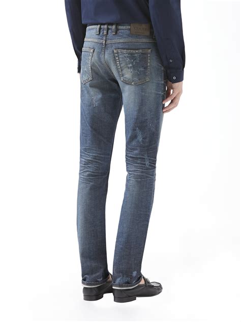 jeans gucci men|gucci men's skinny jeans.